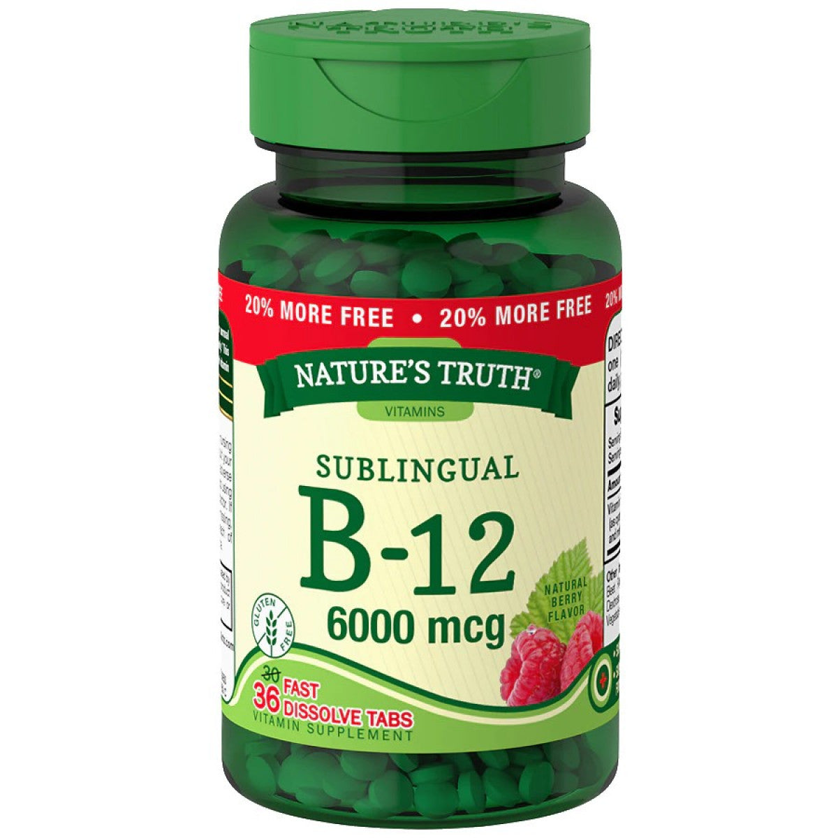 Pasteur Pharmacy NT B-12 TB 6000 mcg vitamin supplement in blister pack, designed for health and energy support.