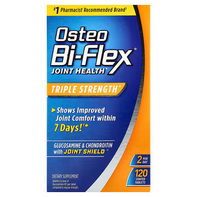 Osteo Bi-Flex TS glucosamine joint support supplement in 120 count bottle, vitamin and supplement product by Pasteur Pharmacy