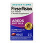 PreserVision AREDS eye vitamin and mineral supplement in 60 softgels, designed to support eye health and vision.