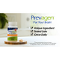 Prevagen Inc vitamin supplement 6-piece counter display from Pasteur Pharmacy, showcasing bottles of brain health supplement.