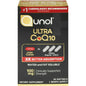 Qunol Ultra 100 mg CoQ10 dietary supplement softgels in blister pack, vitamin and supplement product for heart health.
