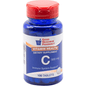 Silver Rod Pharmacy GNP Vitamin C 500mg supplement bottles, 100 tablets, in a clear container with label.