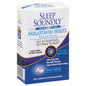 Berry-flavored Sleep Soundly Melatonin Melts by Pasteur Pharmacy in blister pack, 5 mg for restful sleep, vitamins and supplements.
