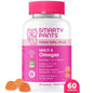 SmartyPants Teen Girl Multi and Omegas Gummies vitamins and supplements in colorful gummy form, designed for teen health.