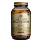 Solgar Calcium Magnesium Plus Zinc supplement bottle with 250 tablets, vitamin and mineral dietary supplement.