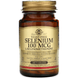 Solgar Selenium Yeast-Free 100mcg supplement bottle with 100 tablets, vitamin and supplement product from Pasteur Pharmacy