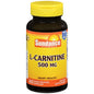Bottle of Sundance L-Carnitine 500mg quick release capsules, dietary supplement for energy and metabolism support.