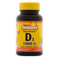 Sundance Vitamins High Potency Vitamin D3 1000 IU softgels, supplement by Pasteur Pharmacy, in a white bottle with 100 softgel capsules.