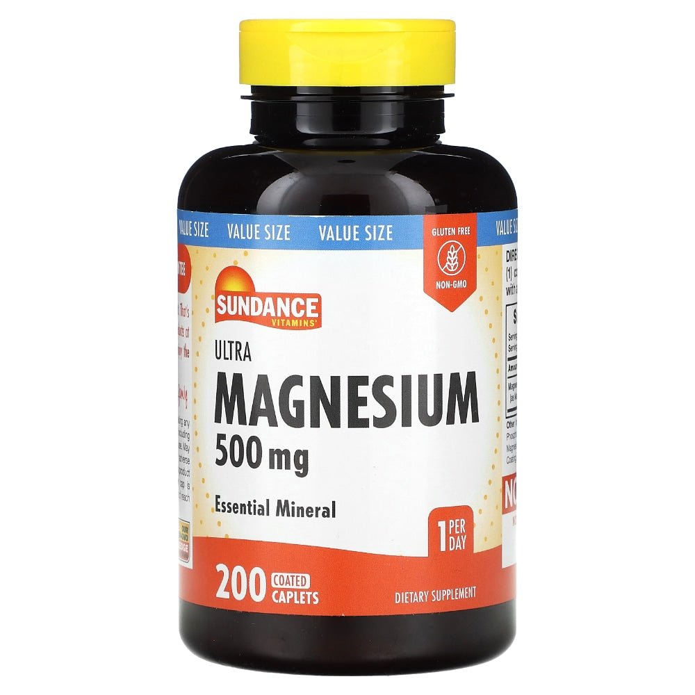Sundance Vitamins Ultra Magnesium Complete supplement bottle from Pasteur Pharmacy, containing magnesium vitamins and minerals.