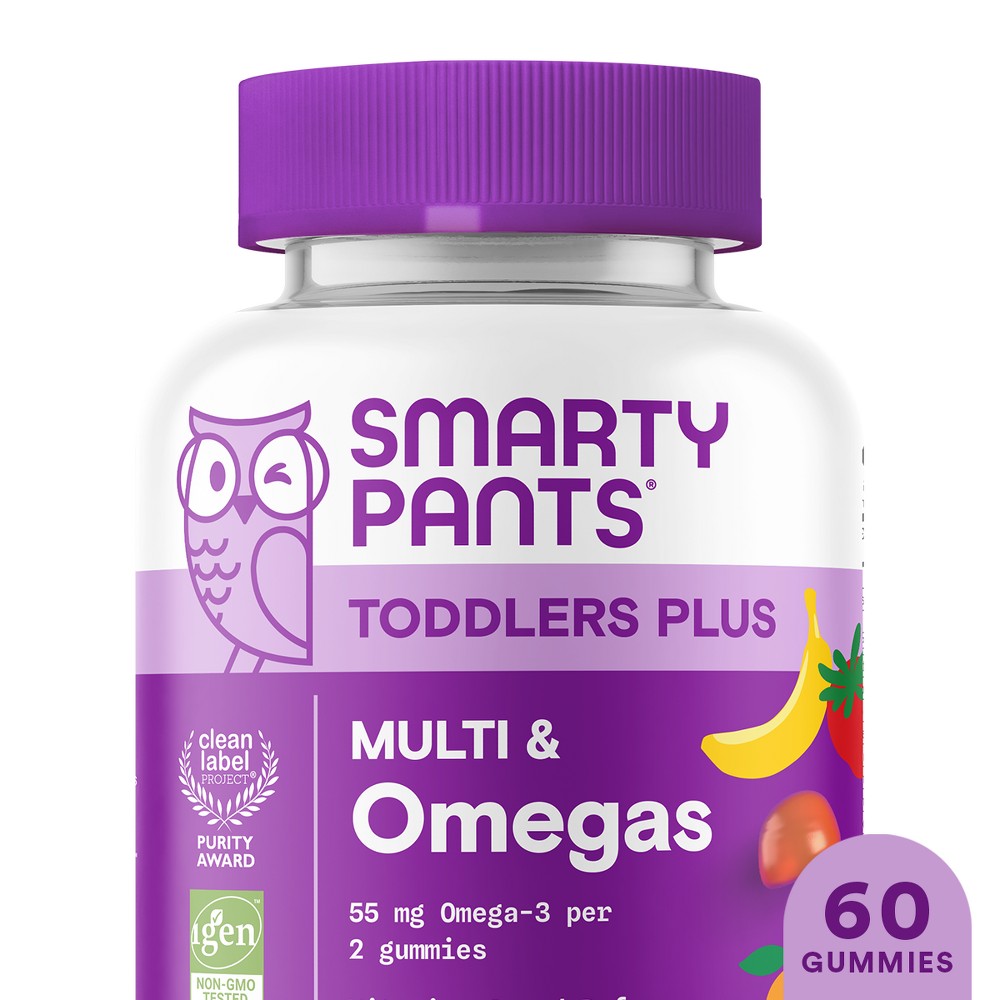 Toddler Plus CW 60 M/Omegas GMM bottle of vitamins and supplements for young children from Pasteur Pharmacy.