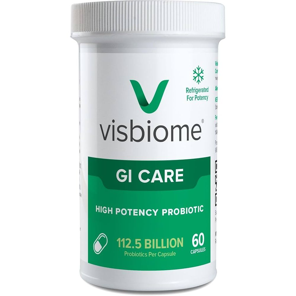 Visbiome High Potency Probiotic Capsules by Pasteur Pharmacy, 112.5 Billion CFU, 40-count bottle of dietary supplement capsules.
