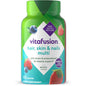 Vitafusion Gorgeous Hair, Skin & Nails multivitamin gummies in raspberry flavor, 100-count bottle, dietary supplement by Pasteur Pharmacy.