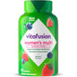 Vitafusion Women’s sugar-free gummy multivitamin for energy, bone, and immune support, adult vitamin supplement in a colorful bottle