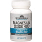 Windmill Magnesium Oxide 400 Mg tablets in blister pack, dietary supplement from Pasteur Pharmacy, vitamin and mineral supplement