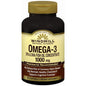 Windmill Natural Omega III EPA + DHA 1000mg softgels, vitamin supplement in clear bottle with label showing product details.