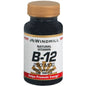 Windmill Vitamin B-12 250 mcg tablets from Pasteur Pharmacy, dietary supplement with blue and white packaging, close-up view