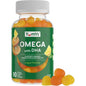 Yum-vs Omega with DHA dietary supplement from Pasteur Pharmacy, 90 grams, in a bottle of vitamins and supplements.
