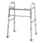 Carex folding walker with adjustable height and sturdy frame, designed for mobility assistance and easy portability.