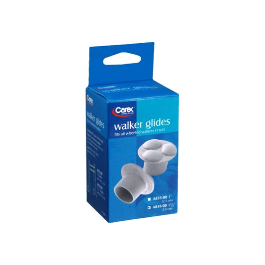 Carex Walker Glides, universal fit, 1 pair, designed for walkers to provide smooth movement and stability.