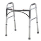 Drive Medical Deluxe Folding Walker with two-button release, lightweight aluminum frame, and rubber tips for stability.