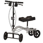Silver Nova Knee Walker by Pasteur Pharmacy, featuring a sturdy frame and adjustable knee pad for mobility assistance.