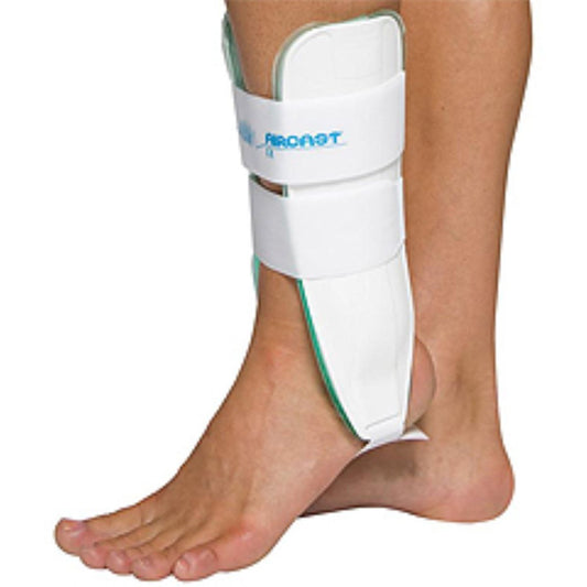Right large Aircast ankle stirrup brace from Pasteur Pharmacy, designed for support and stability of the right ankle.