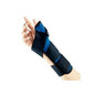 Hospital-grade navy thumb spica brace by BSN Medical, designed for universal thumb support and immobilization.