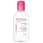 Bioderma Crealine H2O Micellar Water for sensitive skin in a 250ml bottle, gentle facial cleanser from Pasteur Pharmacy.
