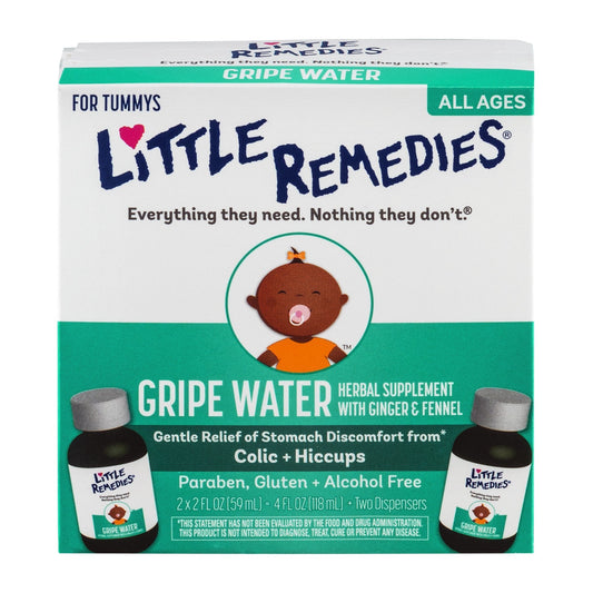 Little Remedies Tummys Gripe Water for infants in a 4 oz bottle, natural remedy for colic and stomach discomfort.