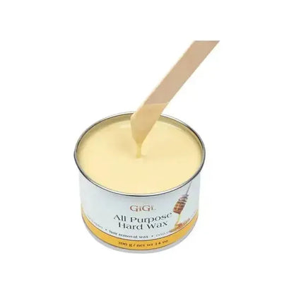 Gigi All Purpose Wax in 14 oz jar, Pasteur Pharmacy waxing product with a smooth, creamy wax for hair removal.