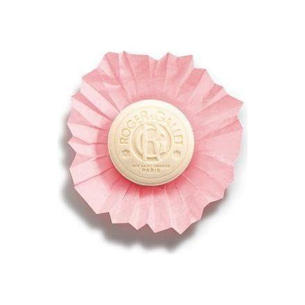 Roger & Gallet Tea Rose Wellbeing Soap in a 3.5 oz bar, featuring floral tea rose scent and soothing skincare ingredients.