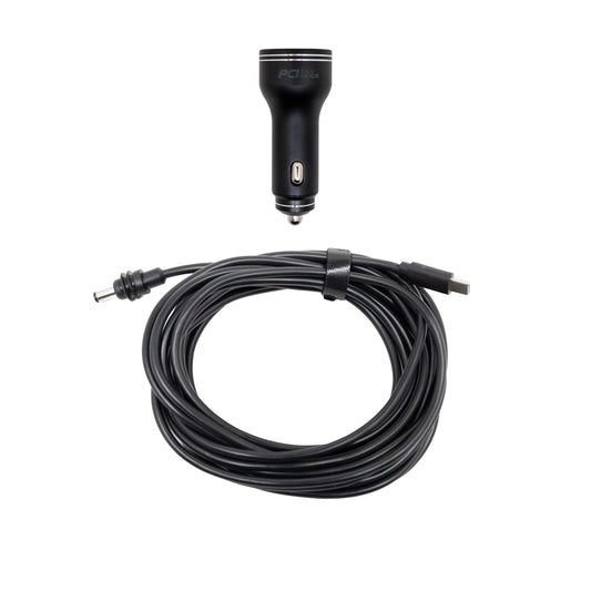 Starlink Mini Cigar Power Cable for satcomm devices by PCI Race Radios, showing the compact cable with connectors.