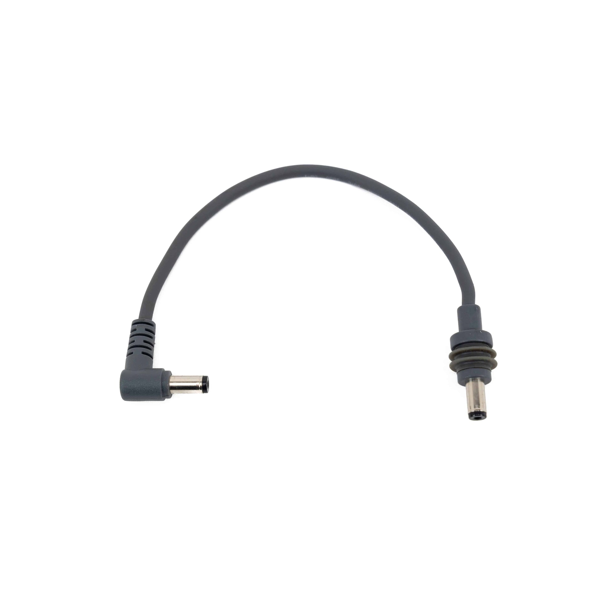 Starlink Mini Go Power Cable for Satcomm from PCI Race Radios, right-angle DC5521 to antenna plug, used for satellite communication.