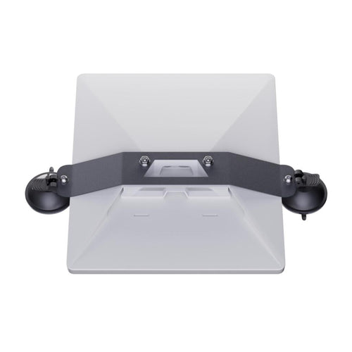 Starlink Mini Suction Cup Mount by PCI Race Radios, designed for secure installation on smooth surfaces.