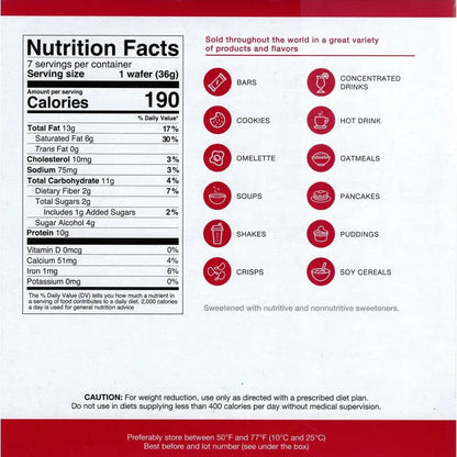 AmBari Nutrition PROTIDIET wafer bar with peanut flavor, showing crunchy wafer and peanut filling in a close-up image.