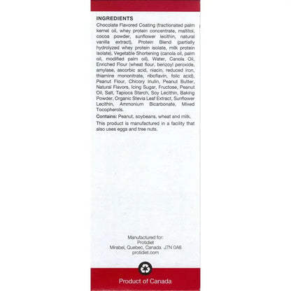 AmBari Nutrition PROTIDIET wafer bar with crunchy peanut filling, coated in chocolate, displayed on a white background.
