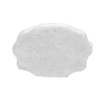 Spongellé Coconut Verbena Pedi Buffer sponge with textured surface for exfoliating and softening feet.