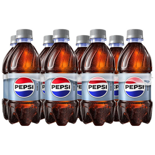 Pepsi Zero Sugar soda bottle, 20 fl oz, clear view of the Pepsi brand label and packaging.