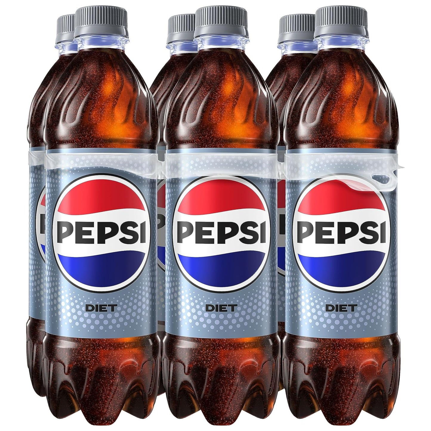 Pepsi Zero Sugar soda bottle, 20 Fl Oz, clear plastic bottle with Pepsi logo and zero sugar label.