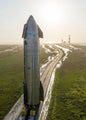 Unframed canvas poster of SpaceX Starship rocket, featuring real photos for aviation technology wall art decor.