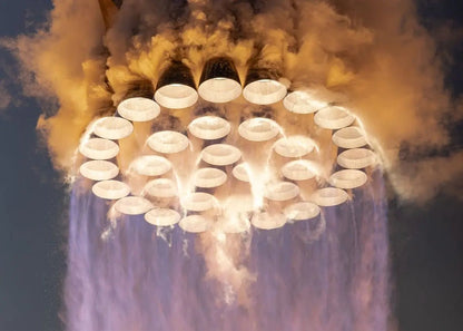 Unframed canvas poster of SpaceX Starship rocket, featuring real photos and aviation technology wall art by Perfecsy.