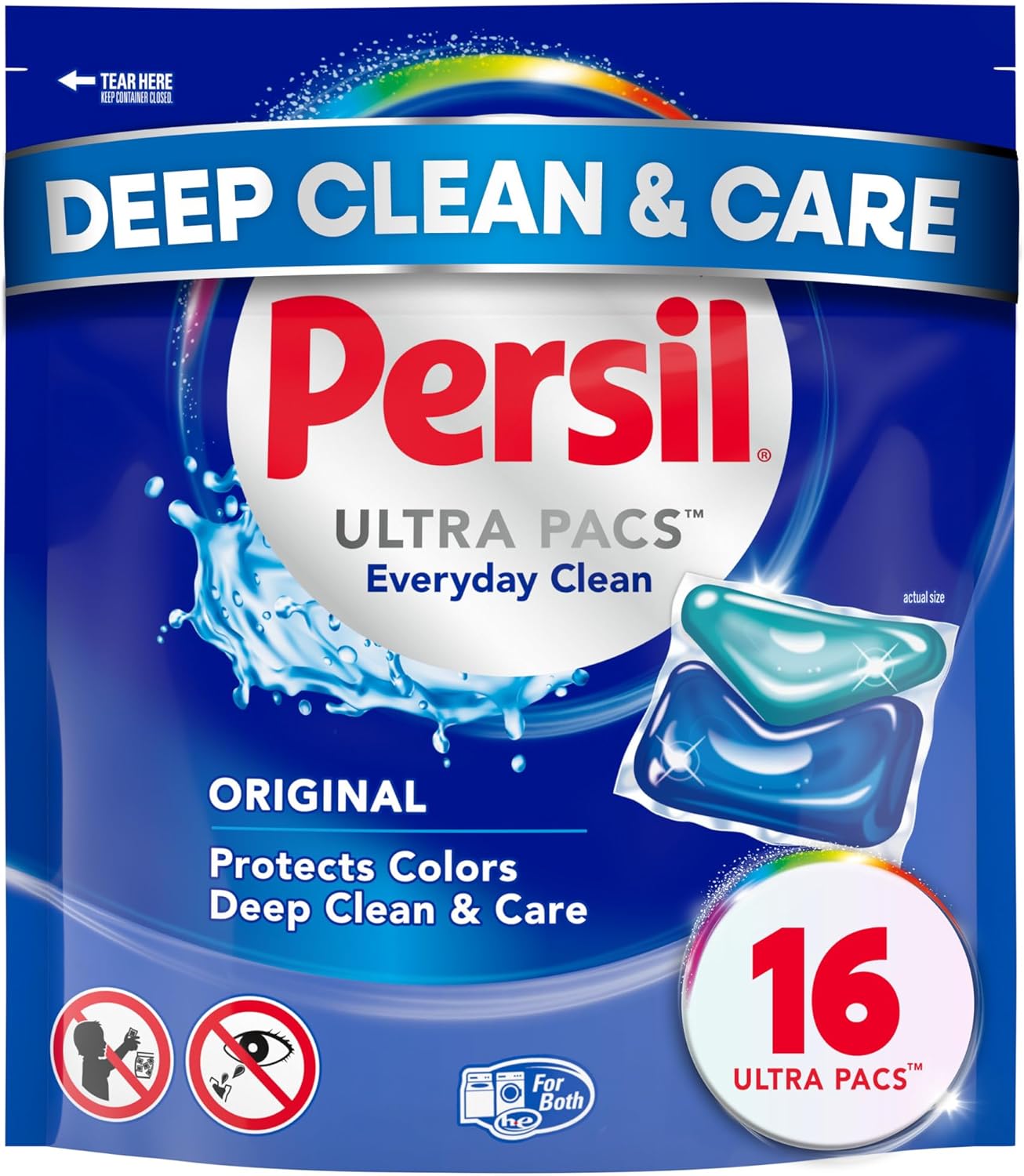 Persil Ultra Pacs Original Everyday Clean Laundry Detergent, 100 count - BACKUPMYFILESNOW