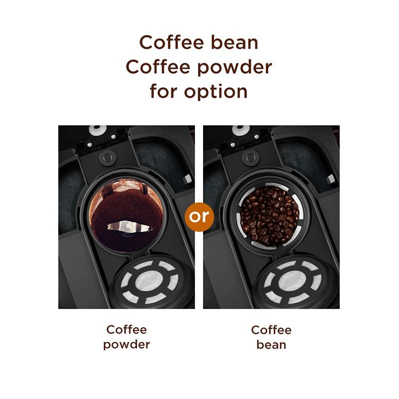 Petrus Automactic Coffee Machine Drip Coffee Maker Stainless Steel 10 - cup With Built - In Grinder and Brew Strength Control - BACKUPMYFILESNOW