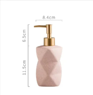 Ceramic Press Bottle for Hand Sanitizer, Shower Gel, Shampoo & Lotion