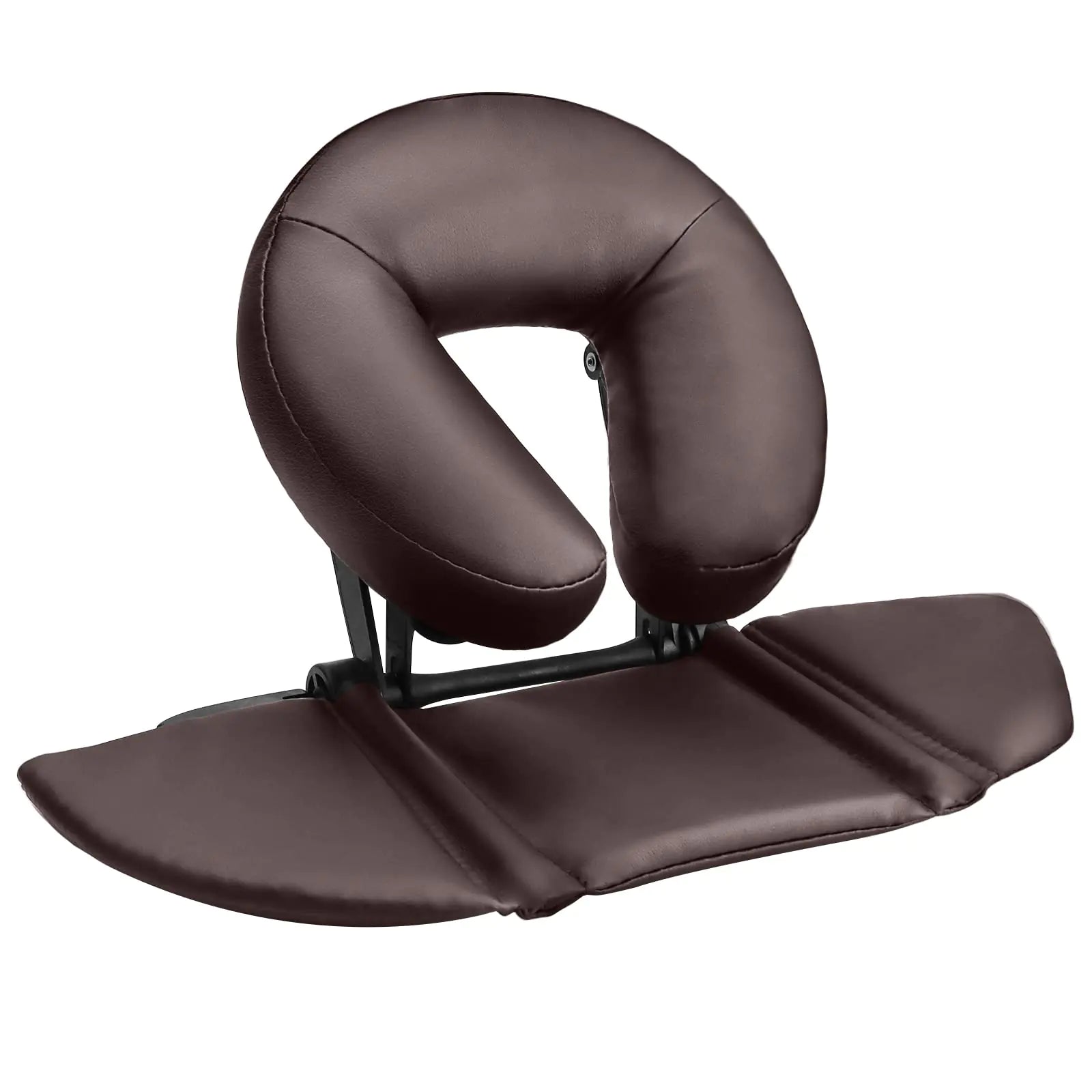 EBANKU Massage Table Face Cradle Cushion Face Cradle Down Tabletop Massage Kit Adjustable Massage Table Headrest Face Pillow with Platform for Massage Chair SPA Bed (Brown)