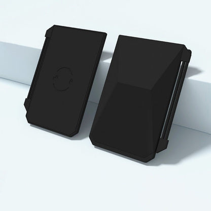 Plaid silicone Tesla key card holder for Model 3, Y, X, and S, offering a protective cover for key cards.