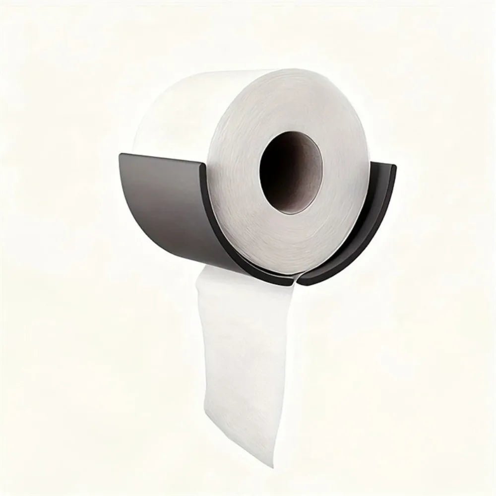 Plastic Roll Paper Holder Convenient Space-Saving Wall-Mounted Paper Towel Box Simple Multifunctional Bathroom Storage Container - BACKUPMYFILESNOW.COM®