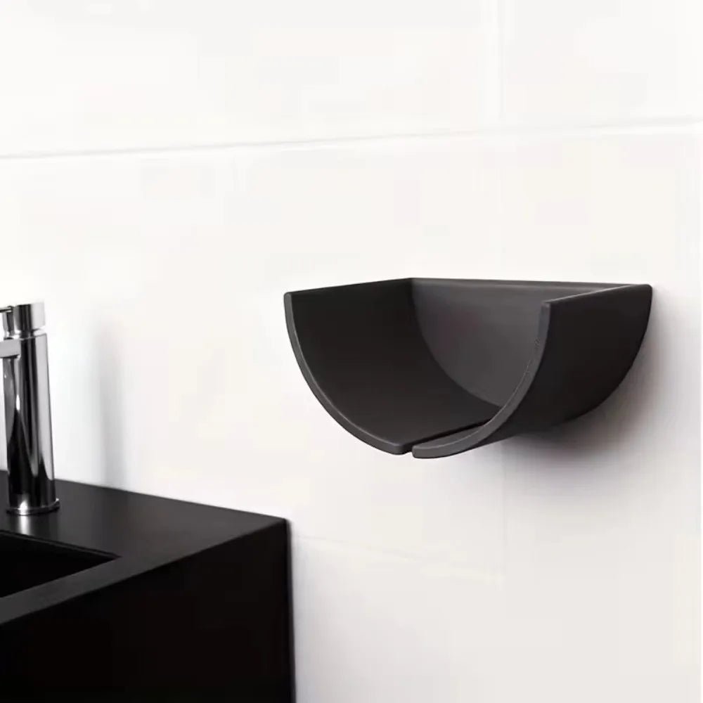 Plastic Roll Paper Holder Convenient Space-Saving Wall-Mounted Paper Towel Box Simple Multifunctional Bathroom Storage Container - BACKUPMYFILESNOW.COM®