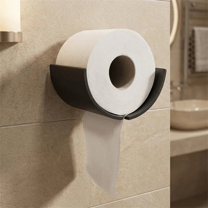 Plastic Roll Paper Holder Convenient Space-Saving Wall-Mounted Paper Towel Box Simple Multifunctional Bathroom Storage Container - BACKUPMYFILESNOW.COM®