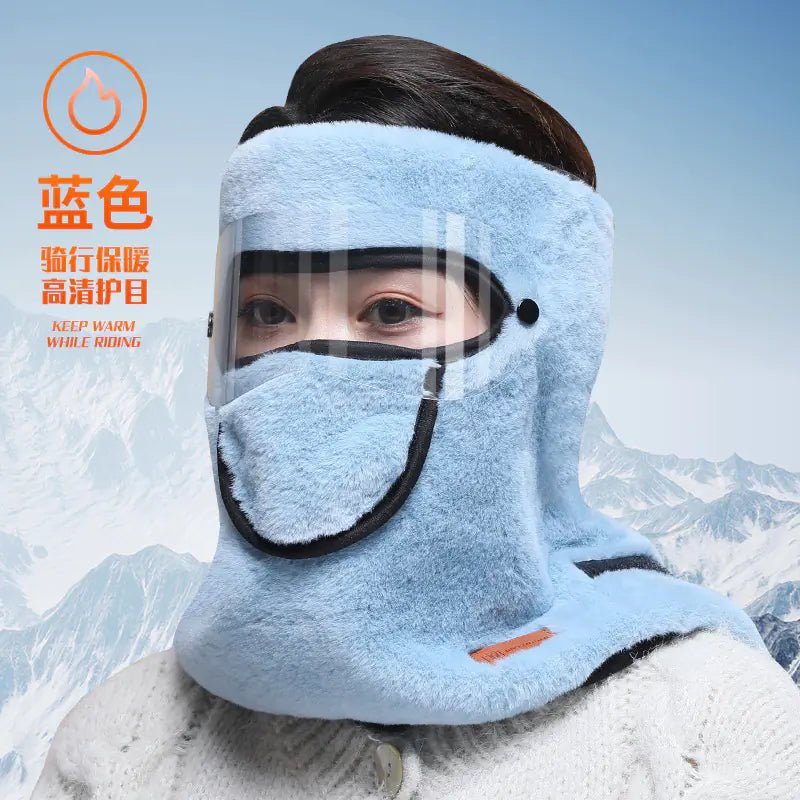 Plush Face Mask for Cold Weather and Motorcycle Use - BACKUPMYFILESNOW